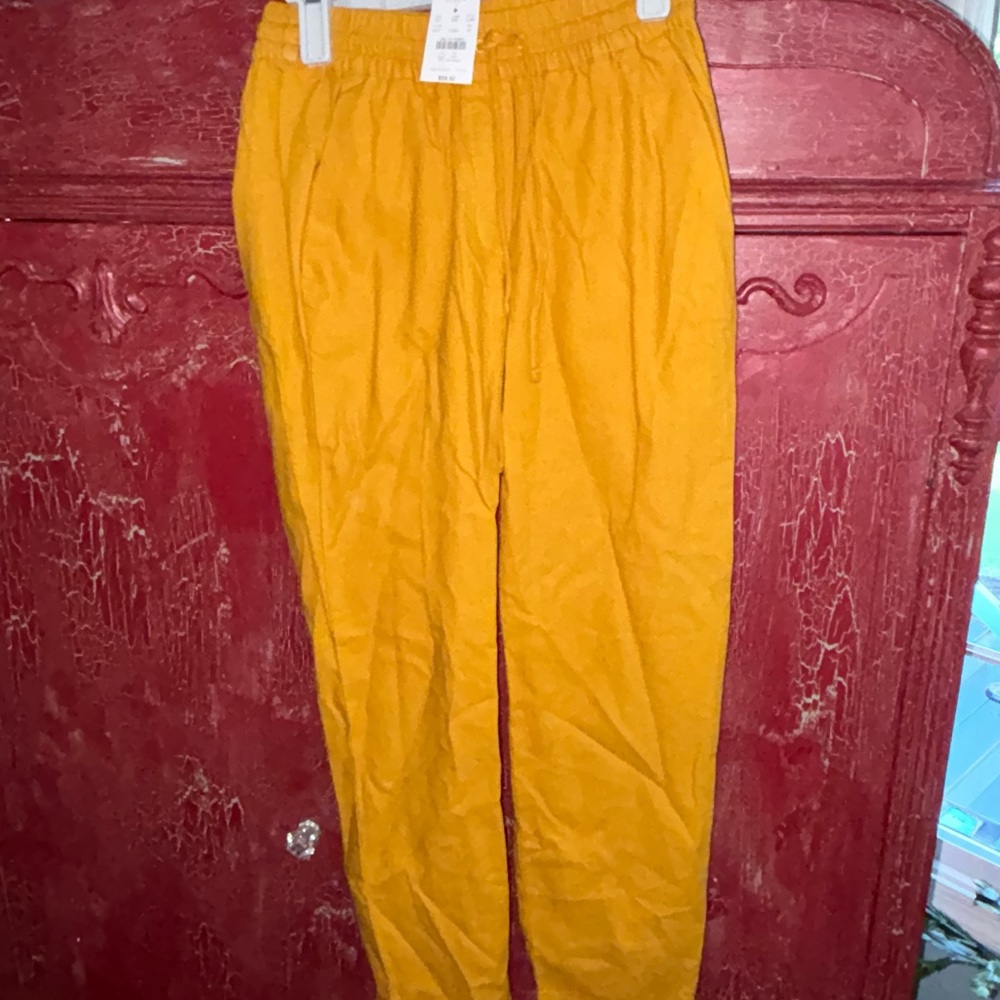 J. Crew Mustard Ankle Pants
